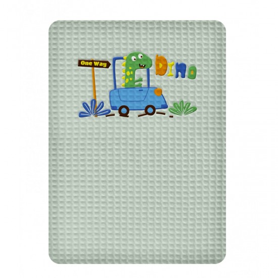 ADAM HOME - ΚΟΥΒΕΡΤΑ ΠΙΚΕ ΚΟΥΝΙΑΣ ADAM HOME DINO GREEN (110x140)