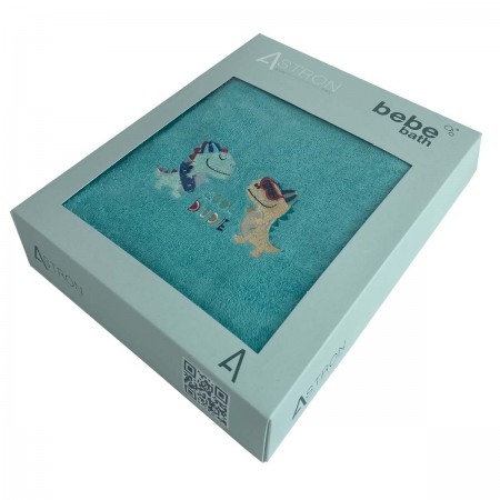 ASTRON - Παιδικές Πετσέτες (σετ 2 τεμ) Cool Dino (40×60) (70x130)