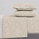 ASTRON - Σετ Σεντόνια Υπέρδιπλα Emily Beige 2Χ(2,45Χ2,60) + 2Χ(52Χ72)
