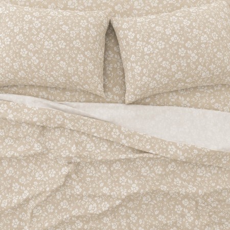 ASTRON - Σετ Σεντόνια Υπέρδιπλα Emily Beige 2Χ(2,45Χ2,60) + 2Χ(52Χ72)