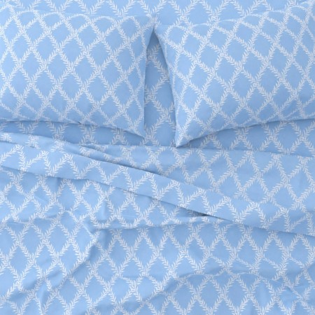 ASTRON - Σετ Σεντόνια Υπέρδιπλα Lucia Blue 2Χ(2,45Χ2,60) + 2Χ(52Χ72)