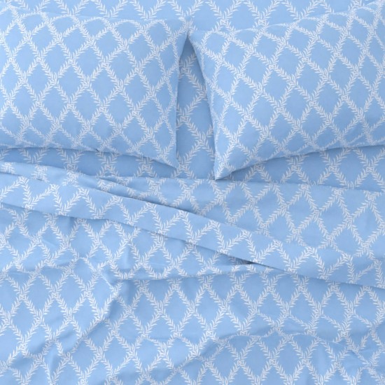 ASTRON - Σετ Σεντόνια Υπέρδιπλα Lucia Blue 2Χ(2,45Χ2,60) + 2Χ(52Χ72)