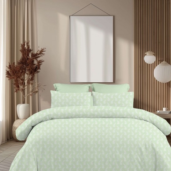 ASTRON - Σετ Σεντόνια Υπέρδιπλα Με Λάστιχο Vivian Olive 1Χ(245X260)+1(160Χ200+40)+2Χ(50Χ70) 