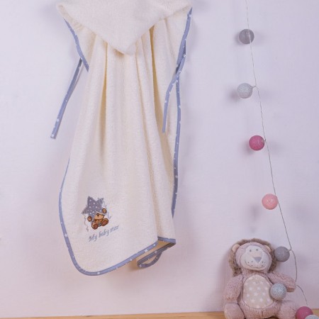 DIMCOL -  ΚΑΠΑ bebe ΑΣΤΕΡΙ 129 75X85 ΕΚΡΟΥ/ΓΚΡΙ