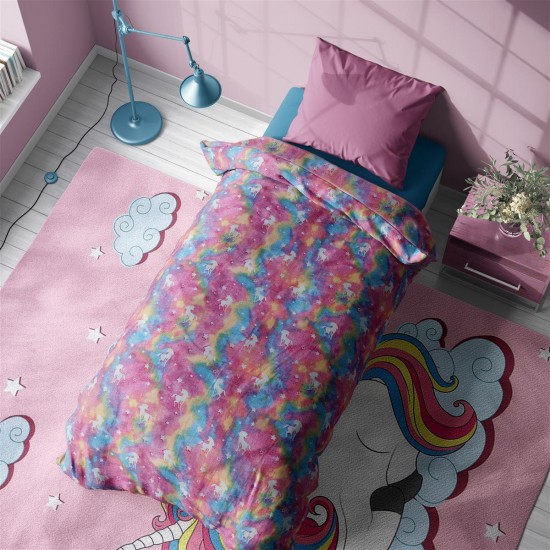 DIMCOL - Κουβέρτα Fleece φωσφορίζουσα Unicorn (160X240) DIMCOL - Κουβέρτα Fleece φωσφορίζουσα Unicorn (160X240)