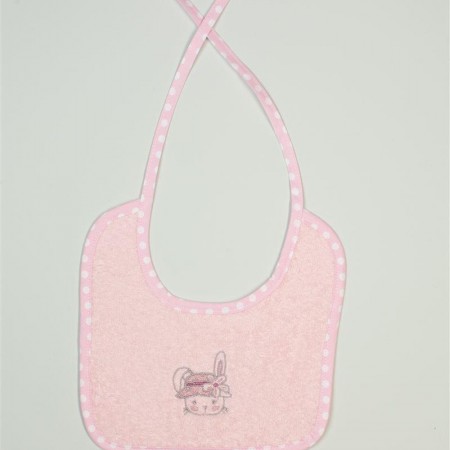 DIMCOL - ΣΑΛΙΑΡΑ Με Κέντημα bebe Rabbit Girl 146 PINK (25X25)