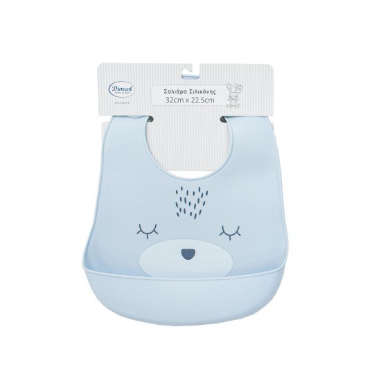 DIMCOL - Σαλιάρα Σιλικόνης bebe με Κουμπί και Τσέπη 18 Sky Blue (22.5X32) DIMCOL - Σαλιάρα Σιλικόνης bebe με Κουμπί και Τσέπη 18 Sky Blue (22.5X32)