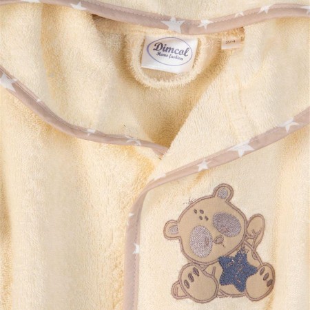 DIMCOL - ΜΠΟΥΡΝΟΥΖΙ Με Κέντημα bebe Star Bear 153 SIZE:04 ECRU