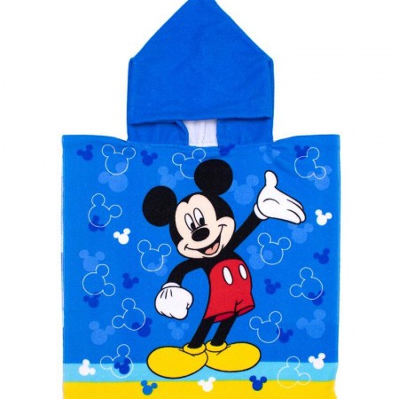 DIMCOL - Πόντσο Θαλάσσης Quick Dry Disney Home Mickey 06 Blue (50X100)