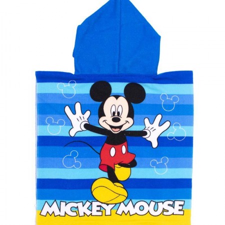 DIMCOL - Πόντσο Θαλάσσης Quick Dry Disney Home Mickey 06 Blue (50X100)