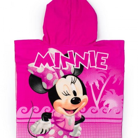 DIMCOL - Πόντσο Θαλάσσης Quick Dry Disney Home Minnie 05 Fuchsia (50X100)