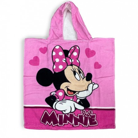 DIMCOL - Πόντσο Θαλάσσης Quick Dry Disney Home Minnie 202 Pink  (50X100)