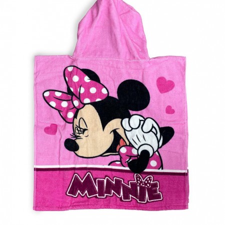 DIMCOL - Πόντσο Θαλάσσης Quick Dry Disney Home Minnie 202 Pink  (50X100)