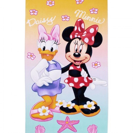 DIMCOL - Πετσέτα Θαλάσσης Quick Dry Disney Home Minnie & Daisy 22 Pink (70X140)