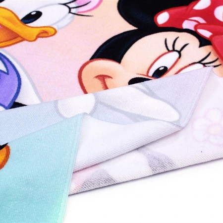 DIMCOL - Πετσέτα Θαλάσσης Quick Dry Disney Home Minnie & Daisy 22 Pink (70X140)