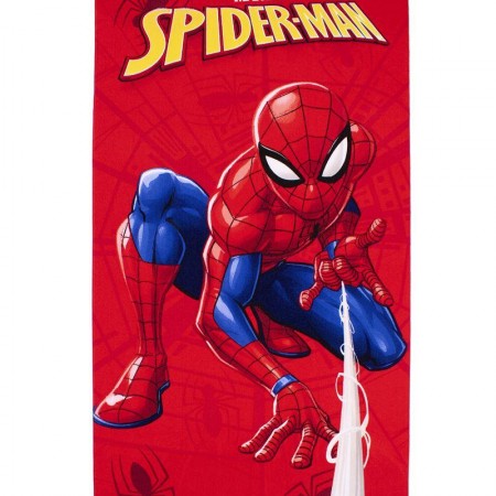 DIMCOL - Πετσέτα Θαλάσσης Quick Dry Disney Home Spider-Man 42 RED (70X140)