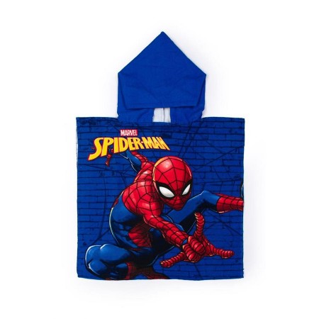 DIMCOL - Πόντσο Θαλάσσης Quick Dry Disney Home Spiderman 04 Blue (50X100)