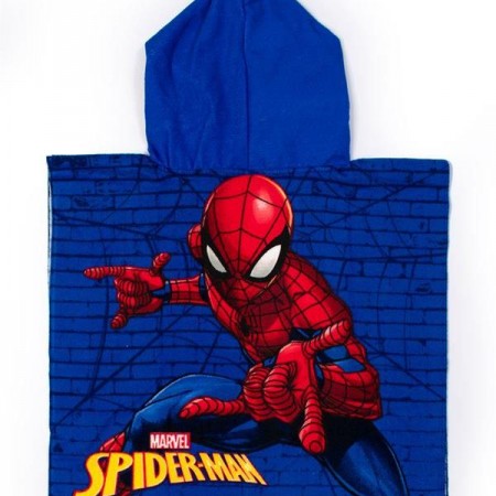 DIMCOL - Πόντσο Θαλάσσης Quick Dry Disney Home Spiderman 04 Blue (50X100)