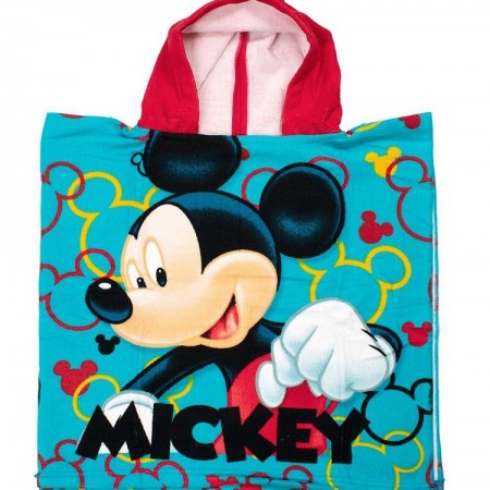 DIMCOL - Πόντσο Θαλάσσης Quick Dry Disney Home Mickey 05  Sky Blue (50X100)