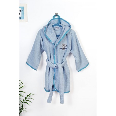 DIMCOL - ΜΠΟΥΡΝΟΥΖΙ Με Κέντημα bebe Aviator 183 Size 02 Sky Blue
