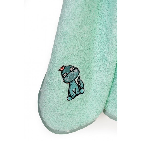 DIMCOL -  Κάπα Με Κέντημα bebe Dinosaur 182 Mint (75X85) 