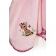 DIMCOL -  Κάπα Με Κέντημα bebe  Giraffe 171 Pink (75X85) 