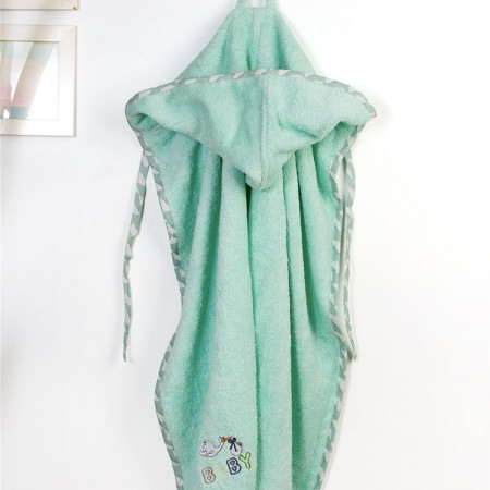 DIMCOL -  Κάπα Με Κέντημα bebe  Stork 195 Mint (75X85) 