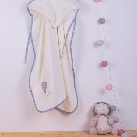 DIMCOL -  ΚΑΠΑ bebe ΑΕΡΟΣΤΑΤΟ 01 75X85 ECRU-GRAY