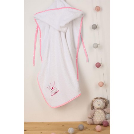 DIMCOL -  ΚΑΠΑ bebe PRINCESS 36 75X85 WHITE-PINK