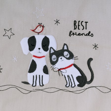 KENTIA - FRIENDS ΠΑΠΛΩΜΑΤΟΘΗΚΗ.ΚΟΥΝΙΑΣ ΣΕΤ 2 ΤΕΜ (100X140)+(30X40)