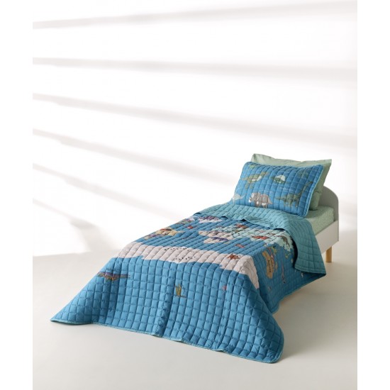 KENTIA - PACHY ΚΟΥΒΕΡΤΟΡΙΟ.ΜΟΝΟ ΣΕΤ 2 ΤΕΜ- MICROFIBER (160X220)+(50Χ70)