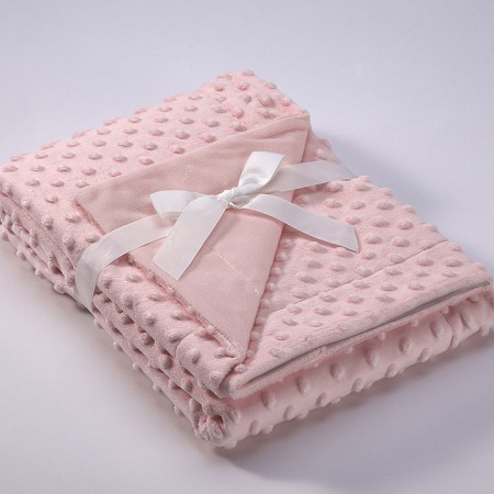 MORA-COPITOS C80-Κουβέρτα Fleece Ροζ-Αγκαλιάς 2 Όψεων-0.80X1.10