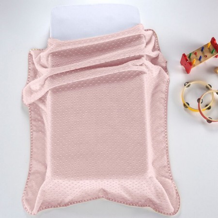 MORA - ΒΡΕΦΙΚΗ ΚΟΥΒΕΡΤΑ ΒΕΛΟΥΤΕ ΑΓΚΑΛΙΑΣ BUBBLES J61 PINK (80x110) 