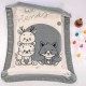 MORA - ΒΡΕΦΙΚΗ ΚΟΥΒΕΡΤΑ ΒΕΛΟΥΤΕ ΚΟΥΝΙΑΣ MORVEN PICCOLA L43 GREY 110X140