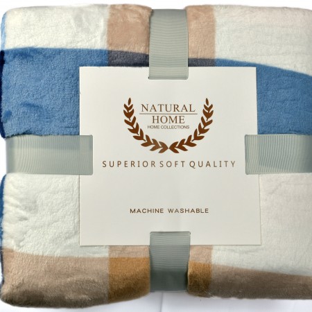 NATURAL HOME-Κουβέρτα Υπέρδιπλη 200x240 Flanel Fleece - Natural Home -  BLANKET Ραφ-Κόκκινο