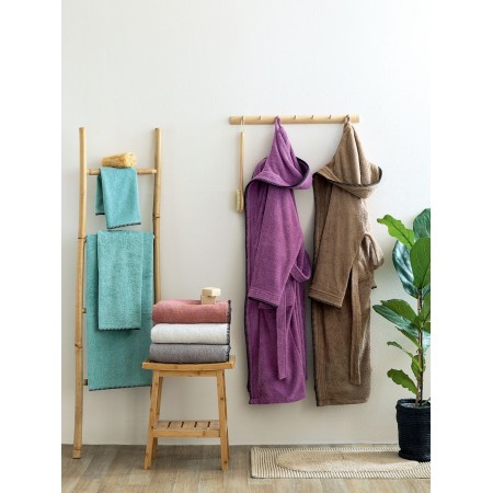PALAMAIKI - Μπουρνούζι Bath Collection BRIDGE GREY Medium