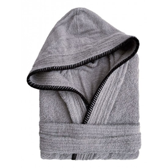 PALAMAIKI - Μπουρνούζι Bath Collection BRIDGE GREY Medium