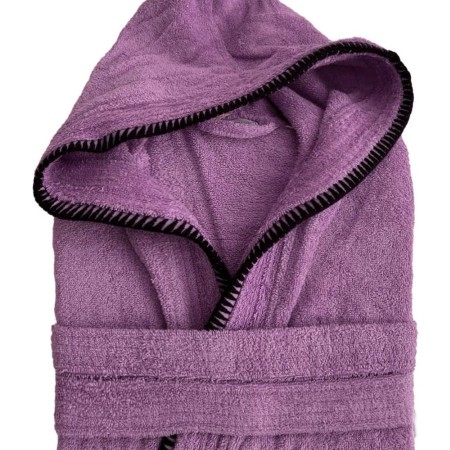 PALAMAIKI - Μπουρνούζι Bath Collection BRIDGE VIOLET Medium