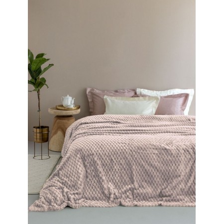 PALAMAIKI - Κουβέρτα Fleece ASTER BEIGE (220x240)