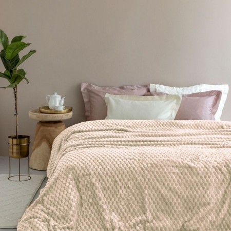 PALAMAIKI - Κουβέρτα Fleece ASTER CREME (220x240)